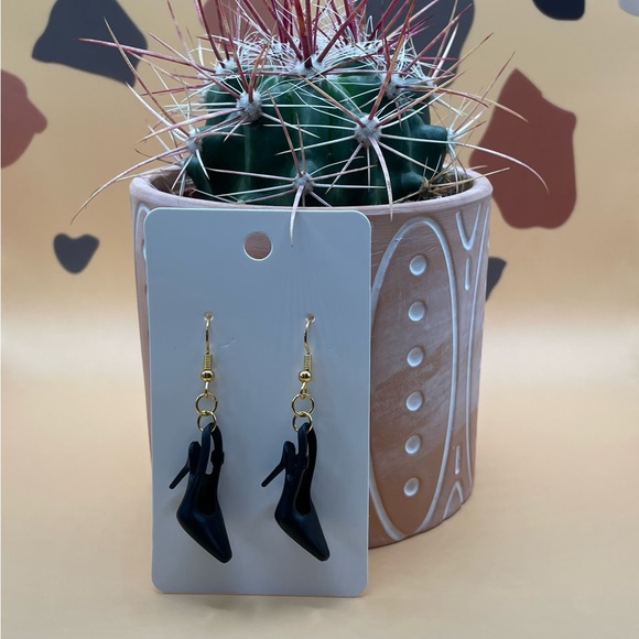 Black Barbie Heels Earrings - Picture 5 of 5